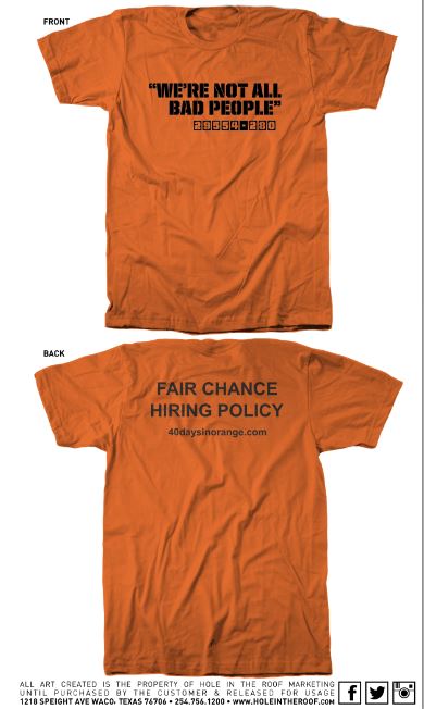 Fair Chance t-shirts