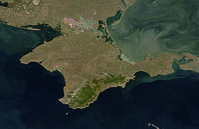 Satellite image of Crimea