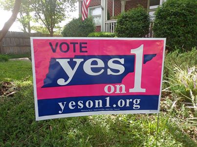 Yes on 1 Yard Sign
