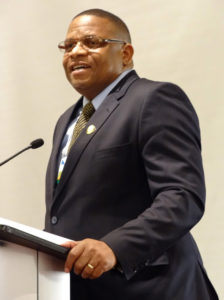 Paul Msiza reported on his first year as BWA president during the BWA Annual Gathering last week. (Photo / Brian Kaylor)