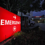 A view of the emergency entrance where Rush Limbaugh was taken to at Queens Medical Center in Honolulu, Hawaii,