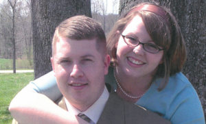 Jonathan Ayers and wife, Abigail. Jonathan was shot by police in 2009. 