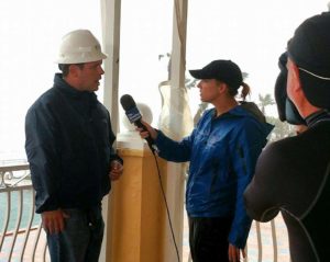 Jeff Brooks, a Baptist and spokesperson for Duke Energy interviewed by media. (Photo courtesy of Jeff Brooks)