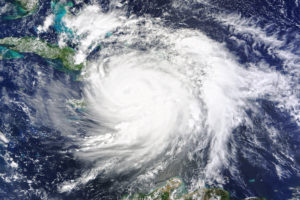 Hurricane Matthew hits Haiti Oct. 5. (Photo/NASA)