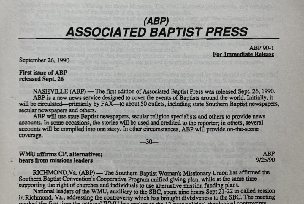 30 Years Ago Today, Baptist News Changed With Two Firings – Baptist ...