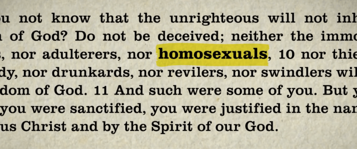 My Quest To Find The Word homosexual In The Bible Baptist News Global